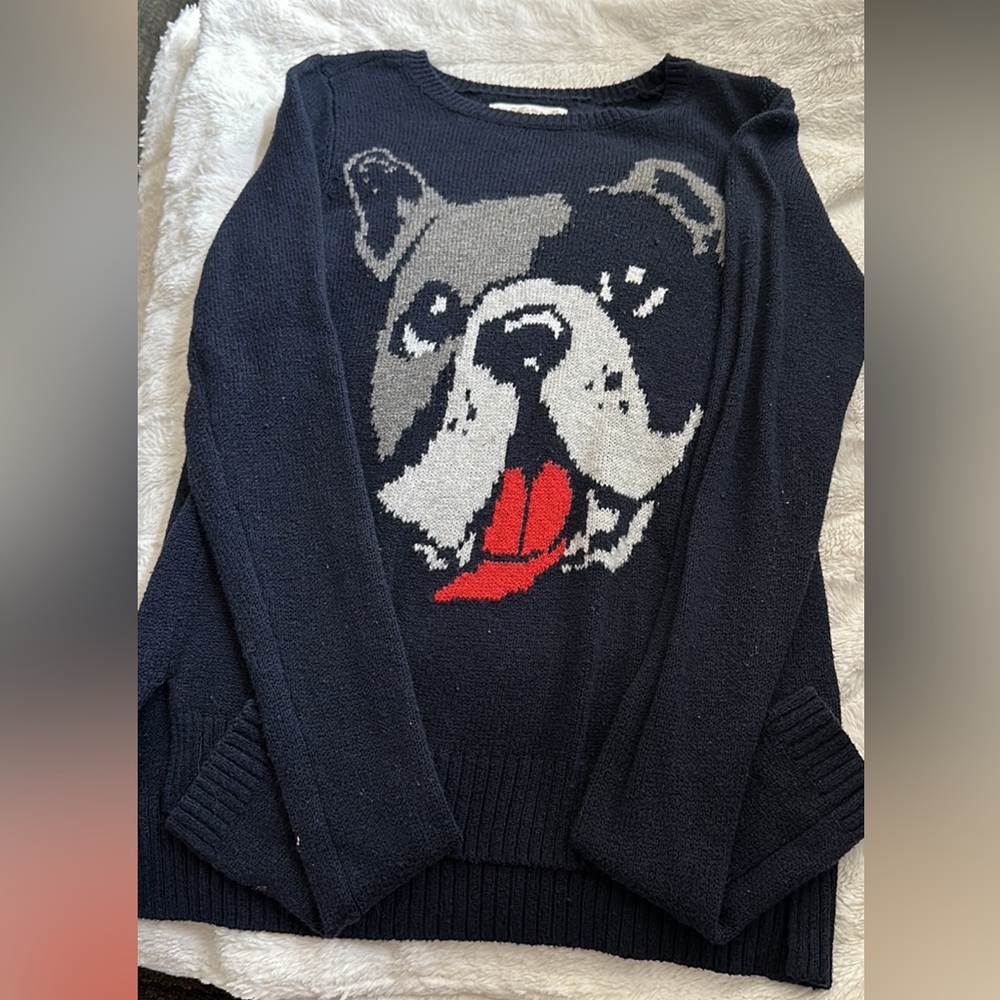 ABERCROMBIE & FITCH BULLDOG SWEATER XS/S